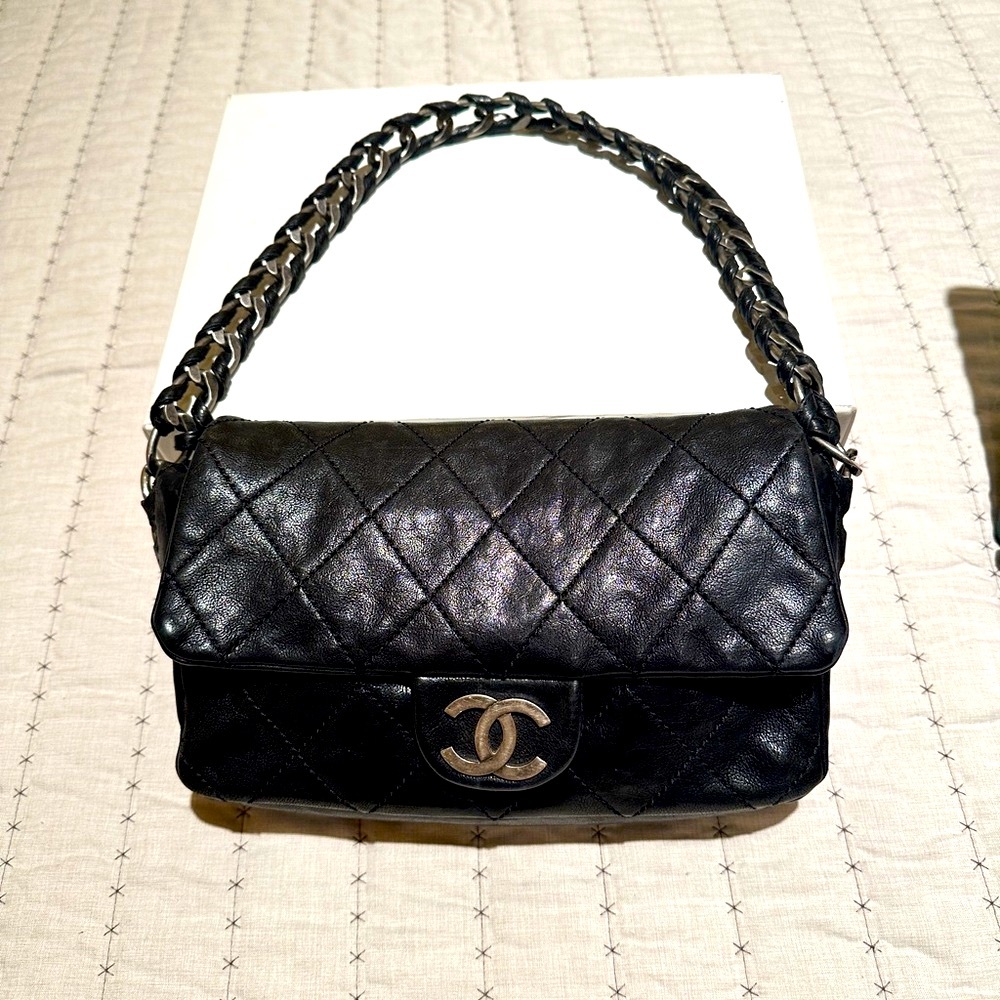 Chanel Black Quilted Leather Bag